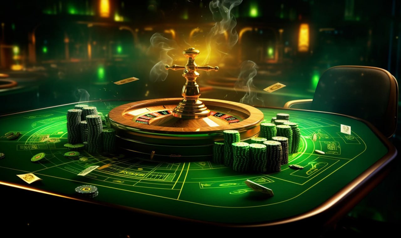 Simbol keamanan digital dengan ilustrasi sistem proteksi berwarna hijau neon